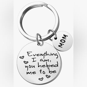 Mom Round Circle Gift Keychain